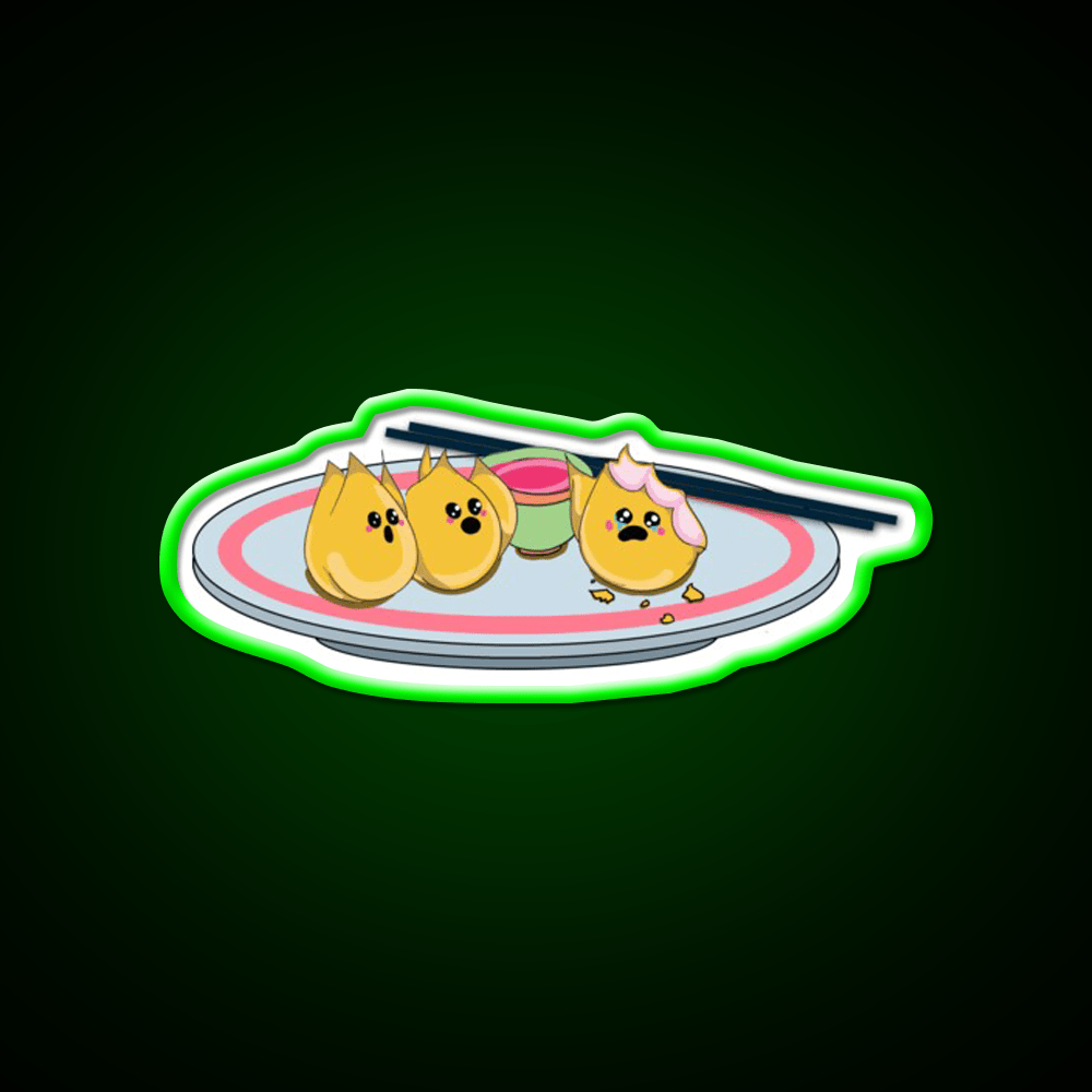 Sad Rangoons Led Neon Sign Chinese Food Rgb Color - Shineneon