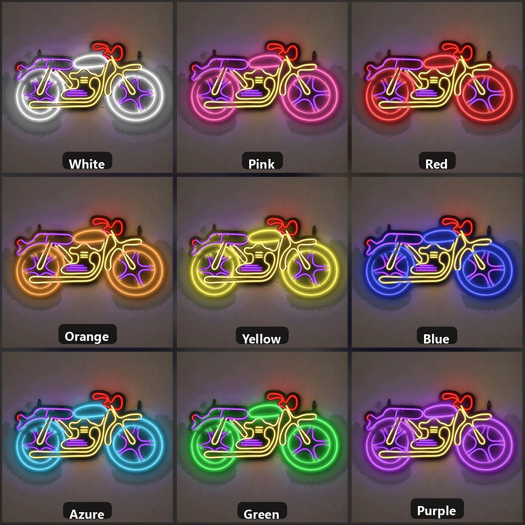 Saddlebag Cruiser Motorcycle Vintage LED Neon Sign - Shineneon