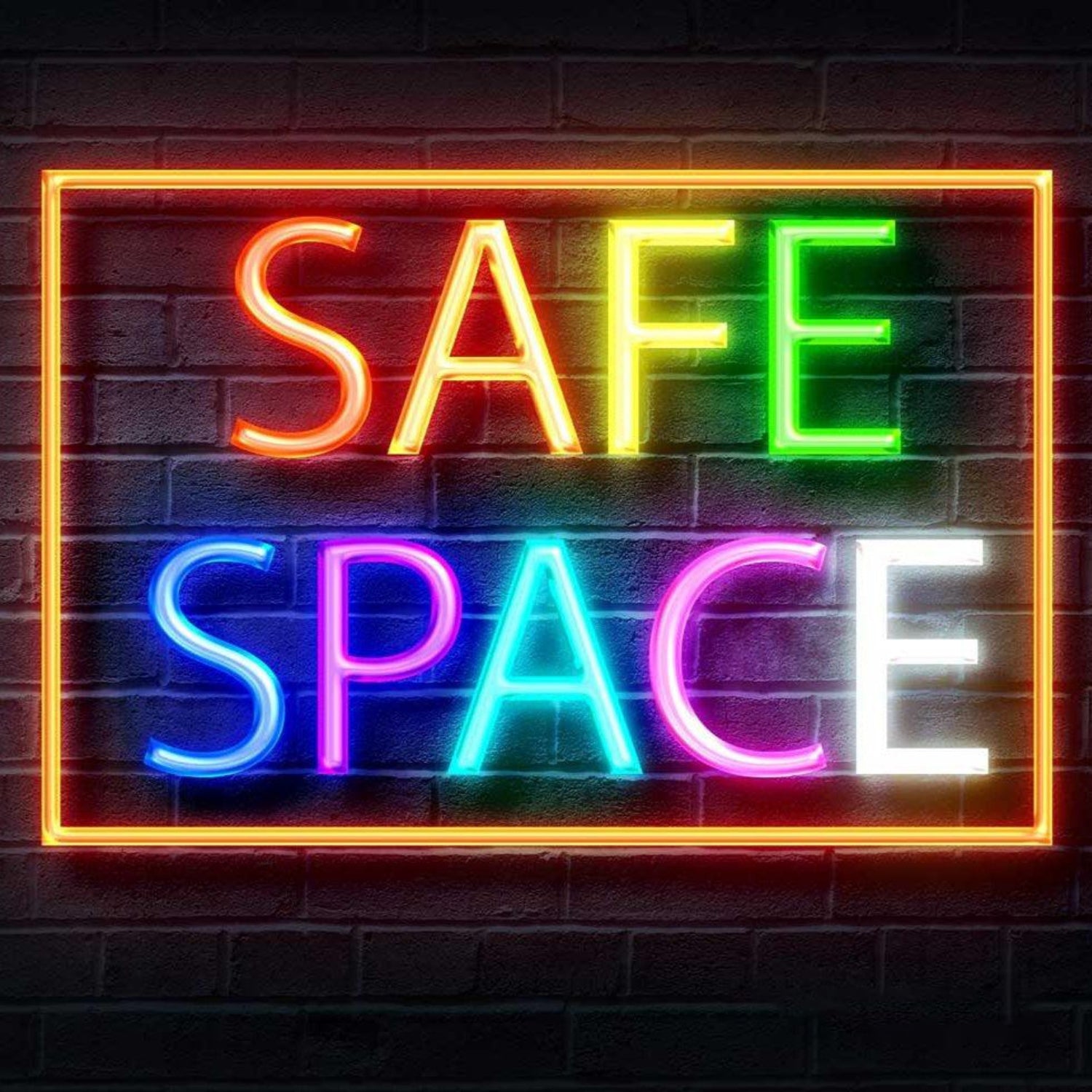 Safe Space Multicolor Led Neon Sign For Modern Indoor Decor | Shineneon