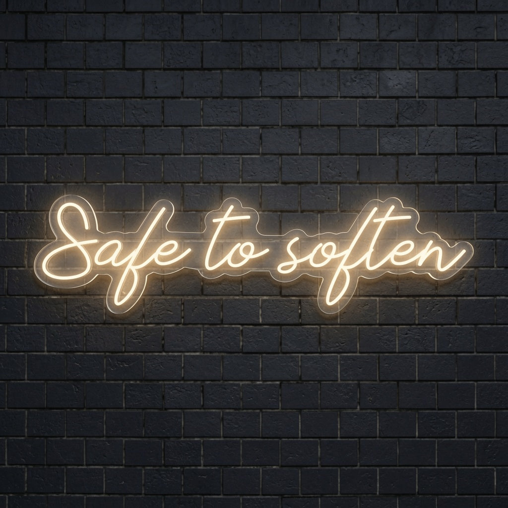 Safe To Soften LED Neon Sign - 02 High-Converting Product Image
