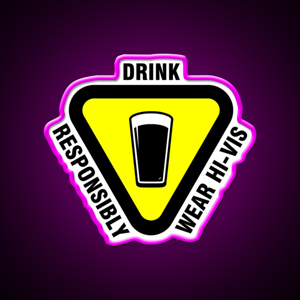 Safety First Beer Bar Decor Led Neon Sign Rgb Color - Neon sign mounted on wall in room