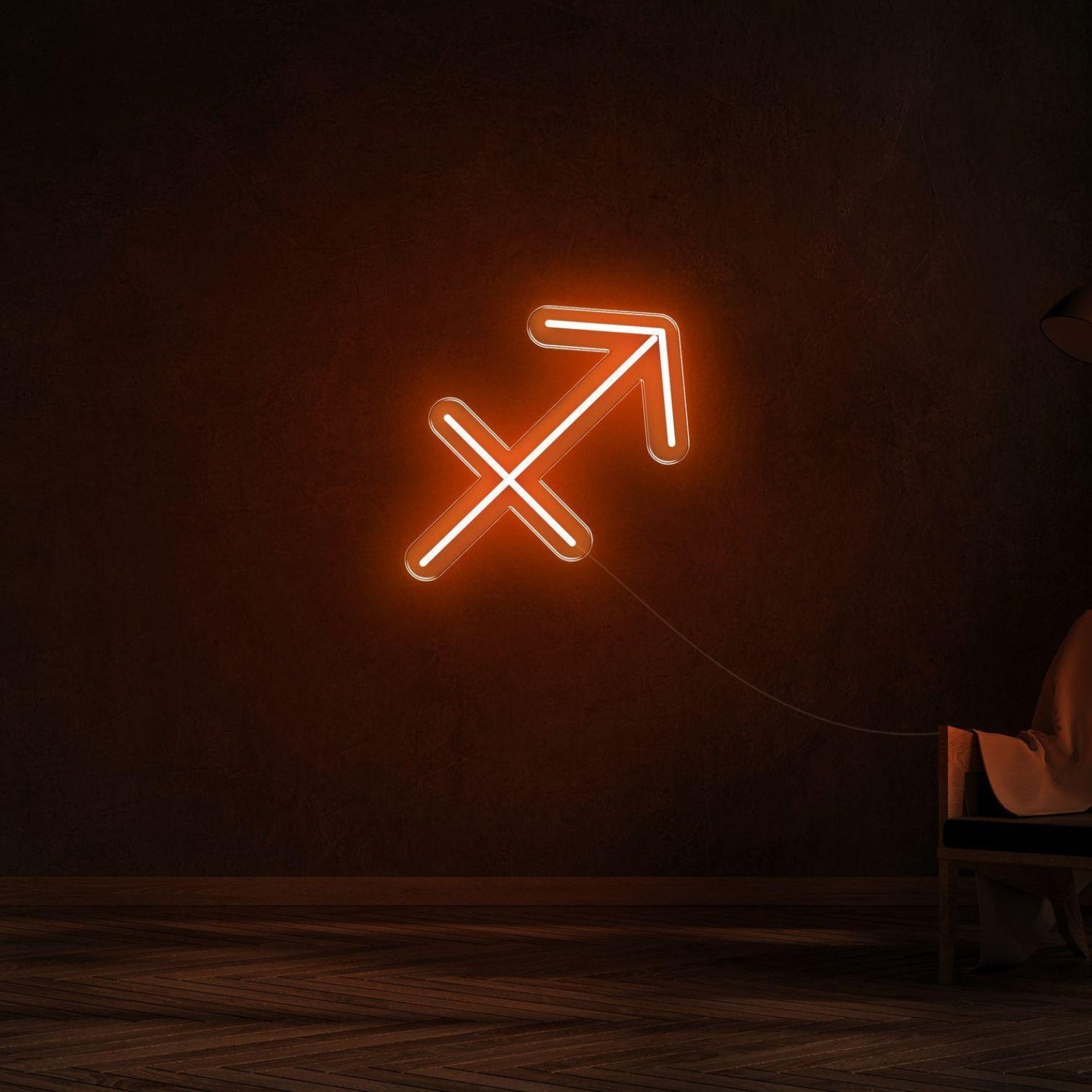 Sagittarius Zodiac Symbol Warm Yellow Led Neon Sign For Modern Home Decor | Shineneon