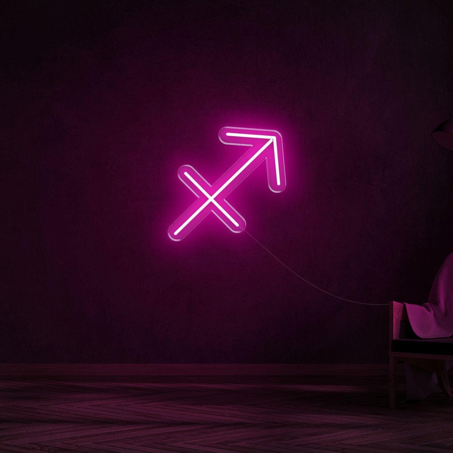 Sagittarius Zodiac Symbol Warm Yellow Led Neon Sign For Modern Home Decor | Shineneon