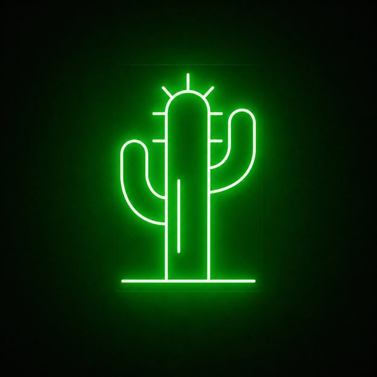 Saguaro Cactus With Spine Lines LED Neon Sign Garage Man Cave Neon Sign - Shineneon