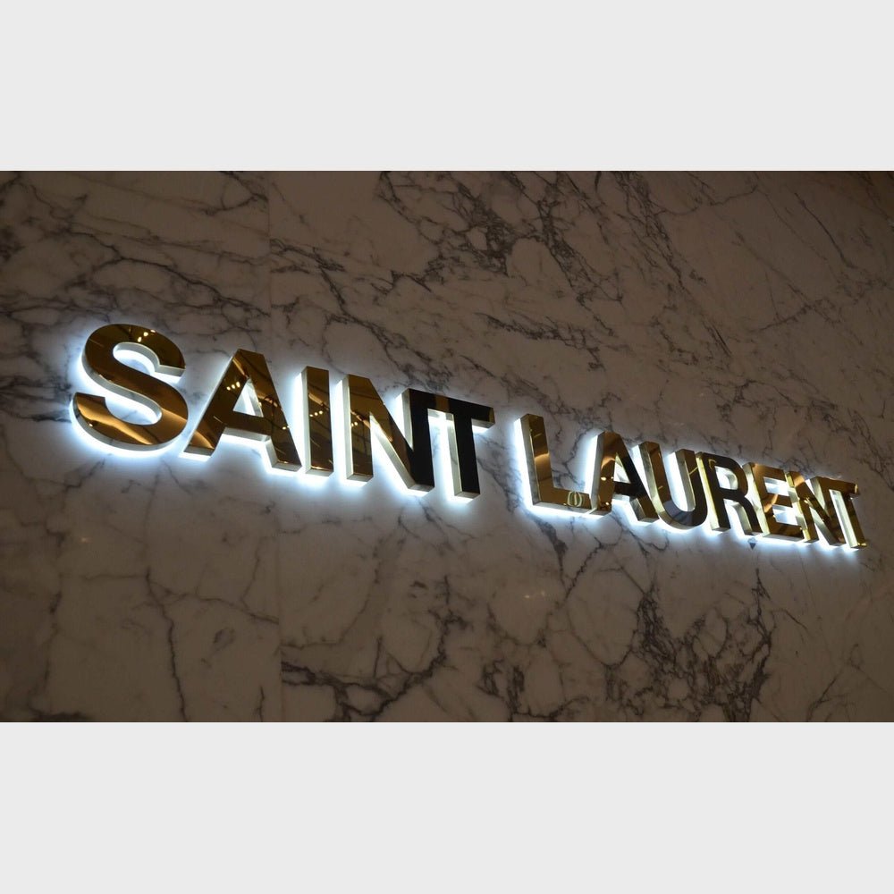 Saint Laurent 3D Backlit Channel Letters Led Light Sign - Shineneon