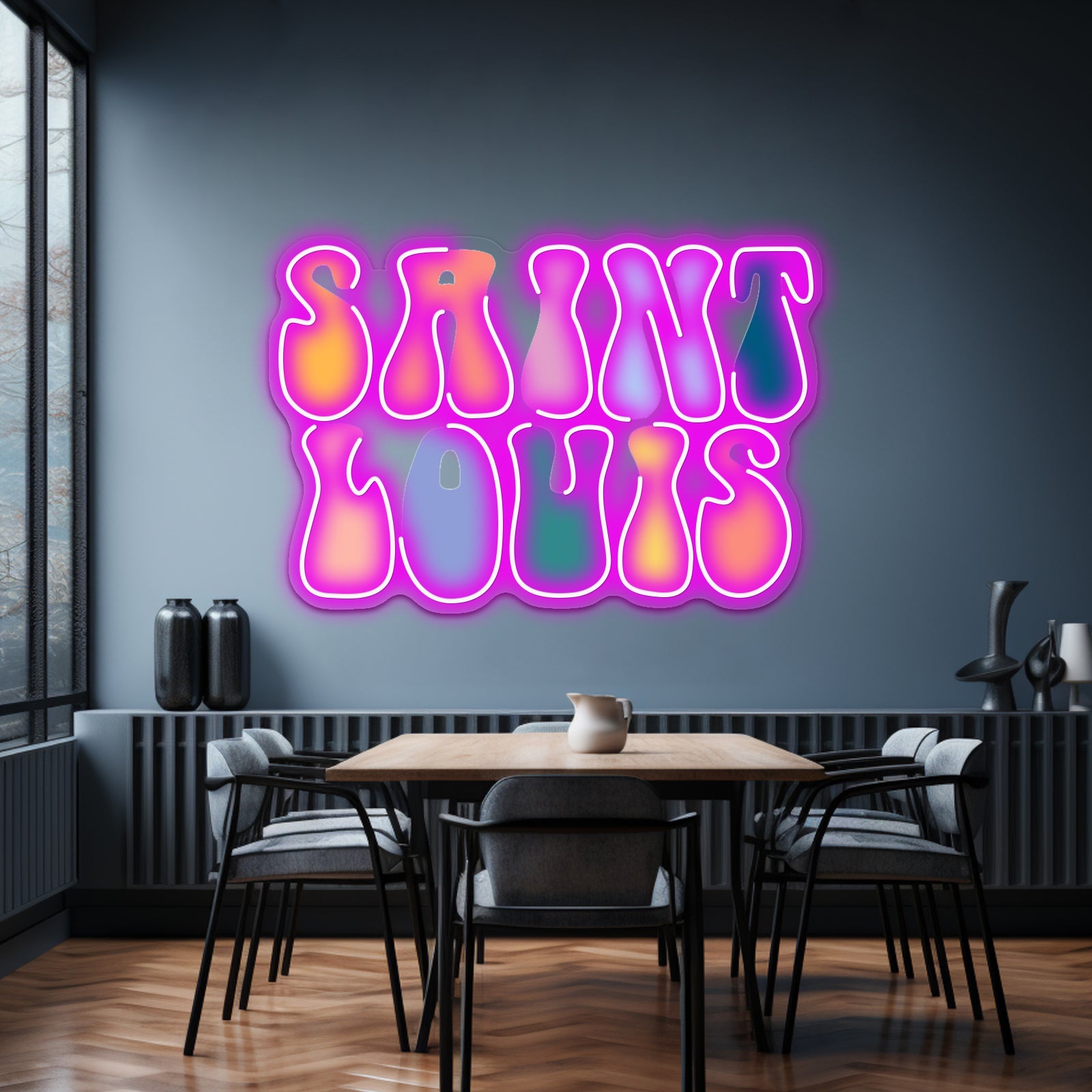 Saint Louis Vibes Artwork Led Neon Signs | Shineneon