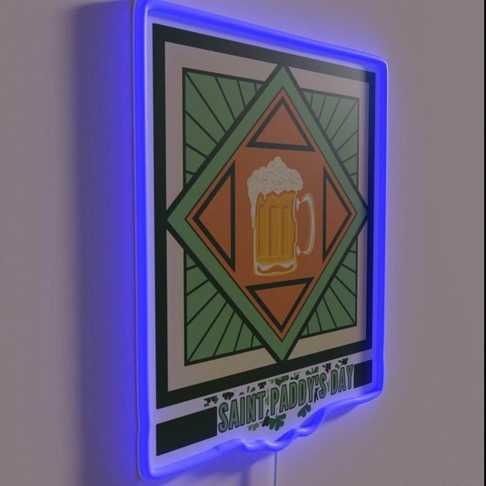 Saint Paddysday Mug Rgb Led Neon Sign - Shineneon