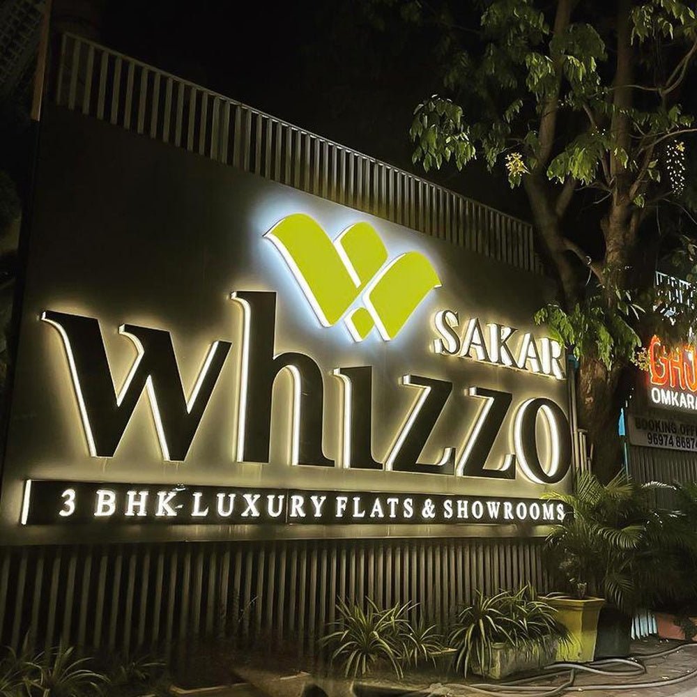 Sakar Whizzo 3D Front And Back Lit Letters Metal Led Sign - Shineneon