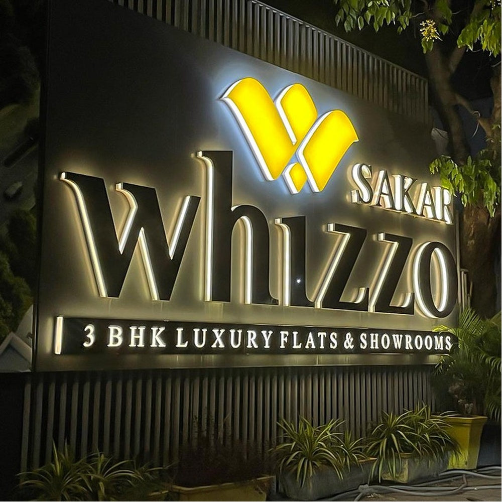 Sakara Whizzo With Logo 3D Frontlit And Backlit Channel Letter Led Light Sign