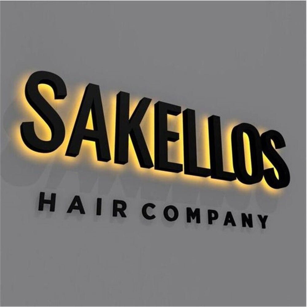 Sakellos Studio 3D Backlit Channel Letters Led Light Sign - Shineneon