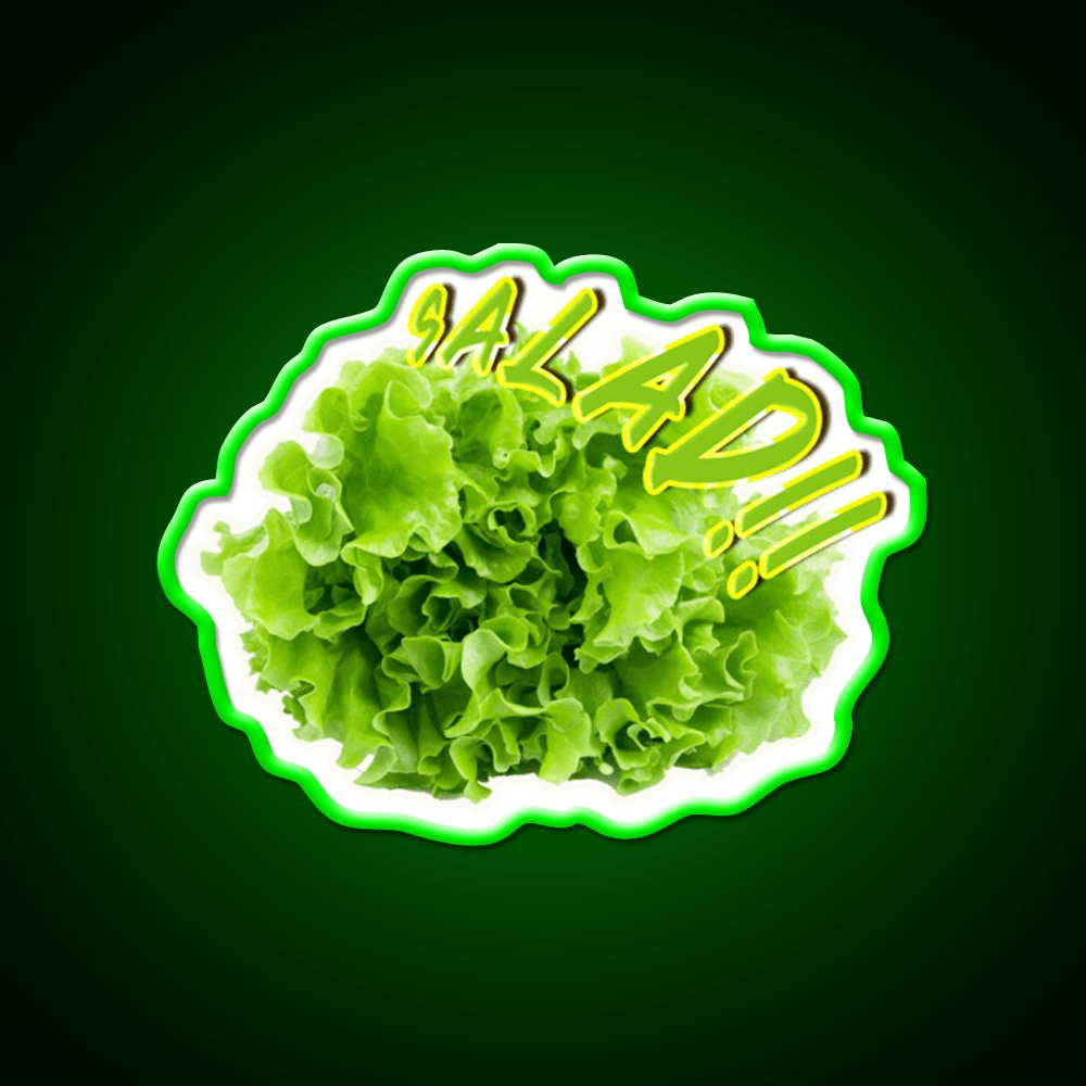 Salad Vegetable Fast Food Led Neon Sign For Burger Place Rgb Color - Shineneon