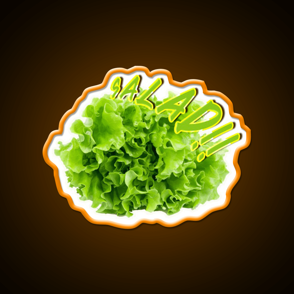 Salad Vegetable Fast Food Led Neon Sign For Burger Place Rgb Color - Shineneon