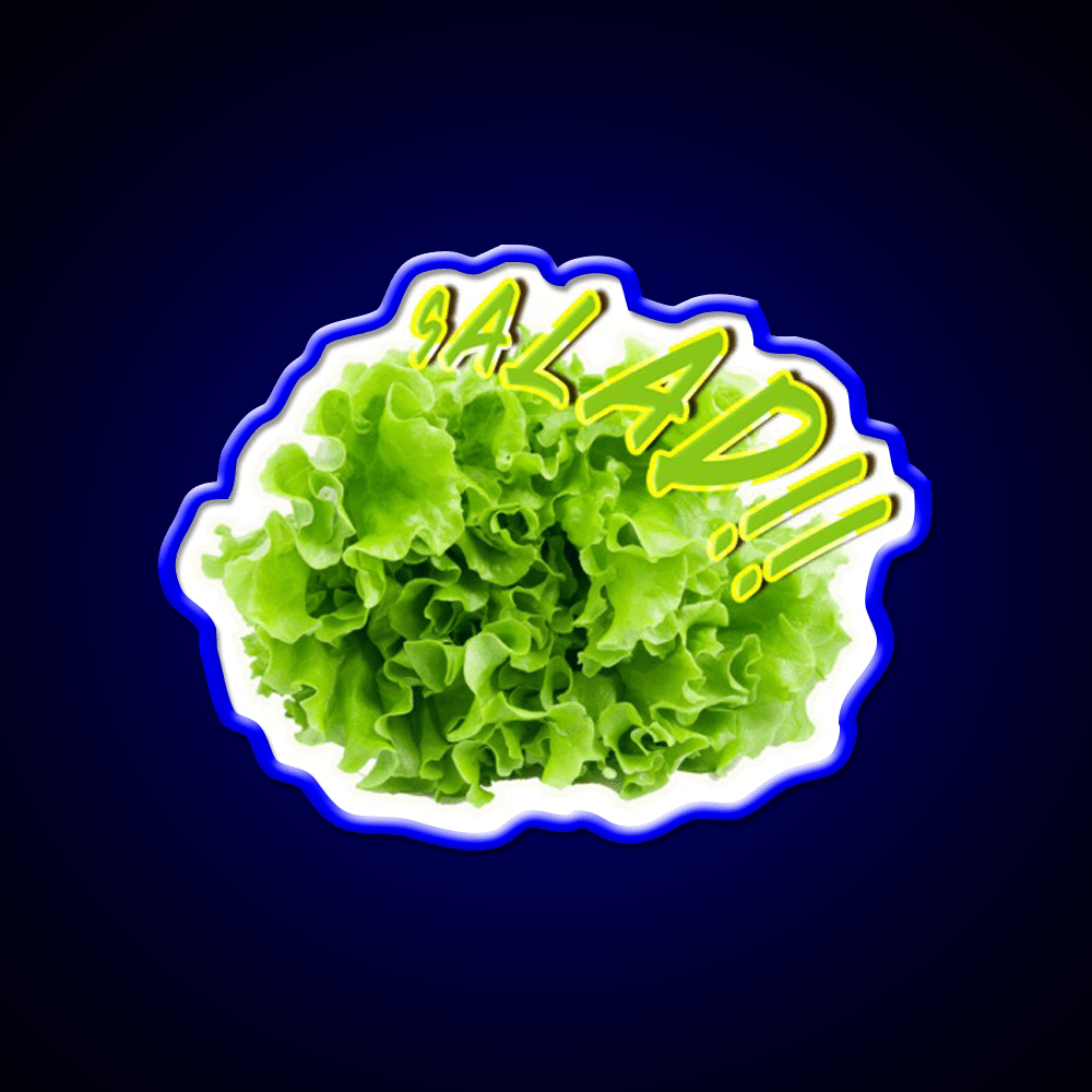 Salad Vegetable Fast Food Led Neon Sign For Burger Place Rgb Color - Shineneon
