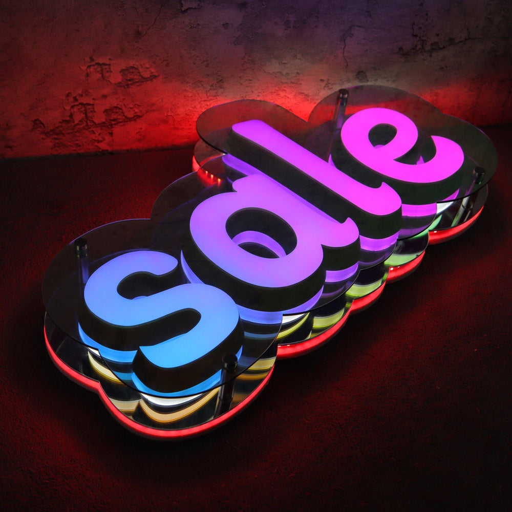 Sale 3D Front And Back Lit Letters Metal Led Sign