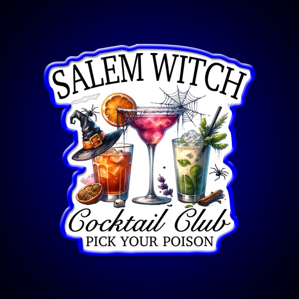 Salem Witch Cocktail Club Cocktail Bar Decor Led Neon Sign Rgb Color - LED neon sign view 5