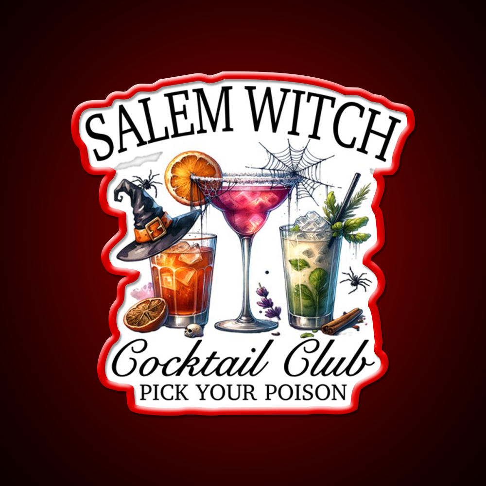 Salem Witch Cocktail Club Cocktail Bar Decor Led Neon Sign Rgb Color - LED neon sign view 10
