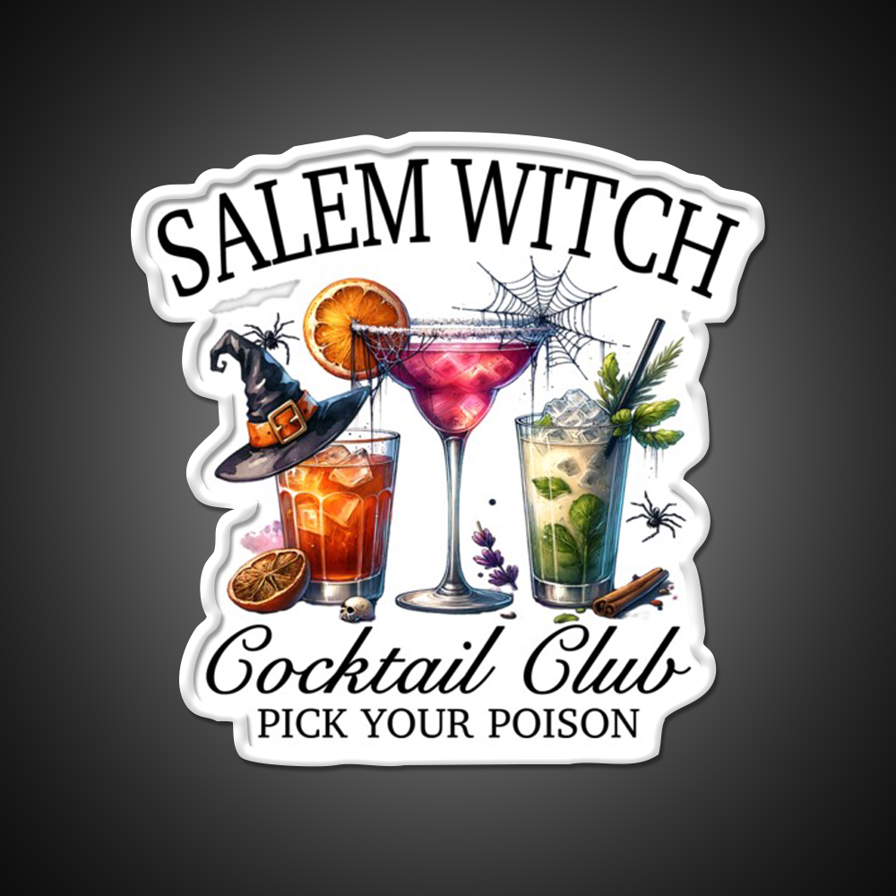 Salem Witch Cocktail Club Cocktail Bar Decor Led Neon Sign Rgb Color - LED neon sign view 11