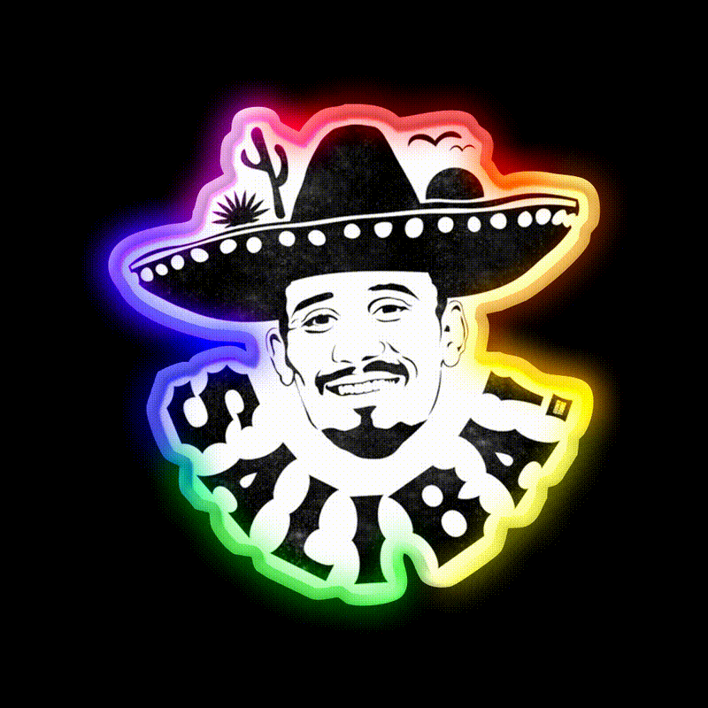 Saliba Tequila Party Drink Tequila Led Neon Sign Rgb Color - LED neon sign close-up detail