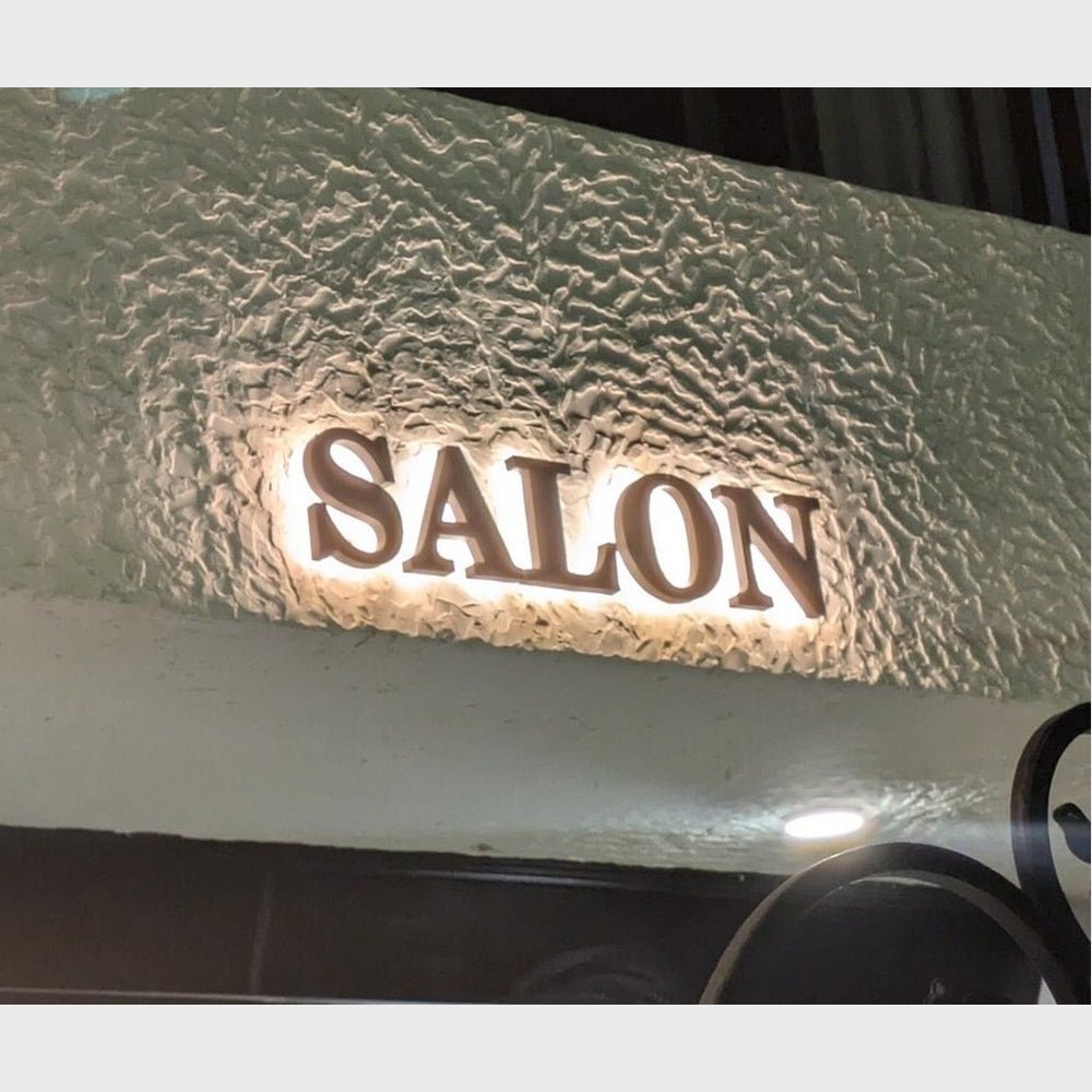 Salon 3D Backlit Channel Letters Led Light Sign - Shineneon