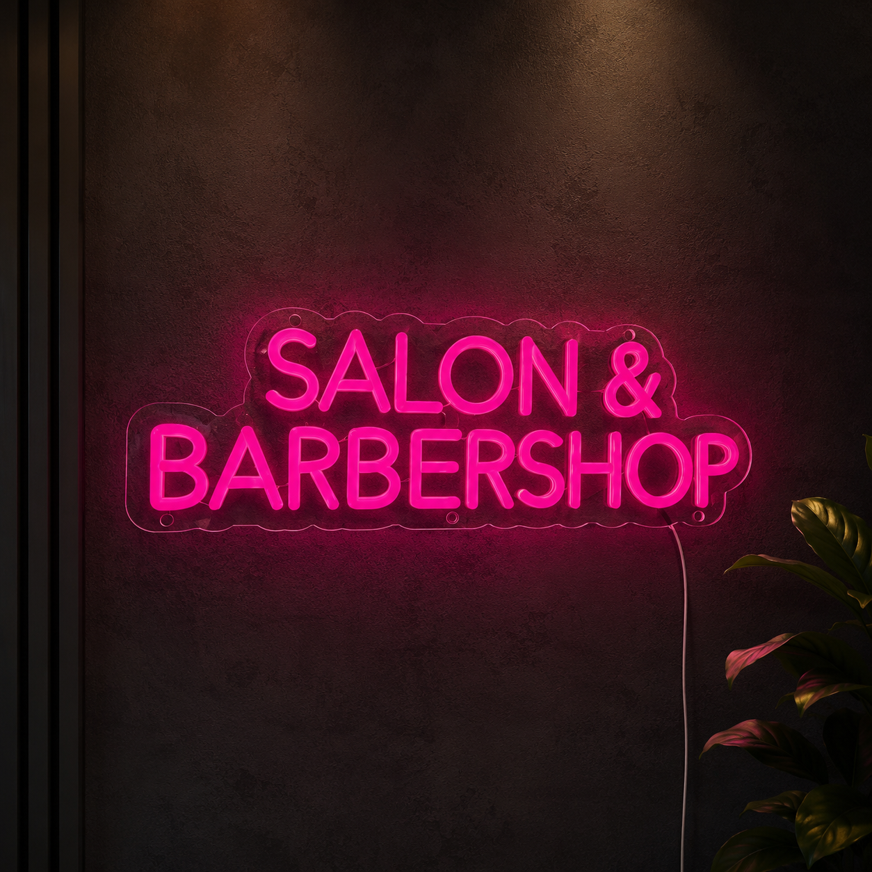 Salon And Barbershop LED Neon Sign - 01 Original Product Image