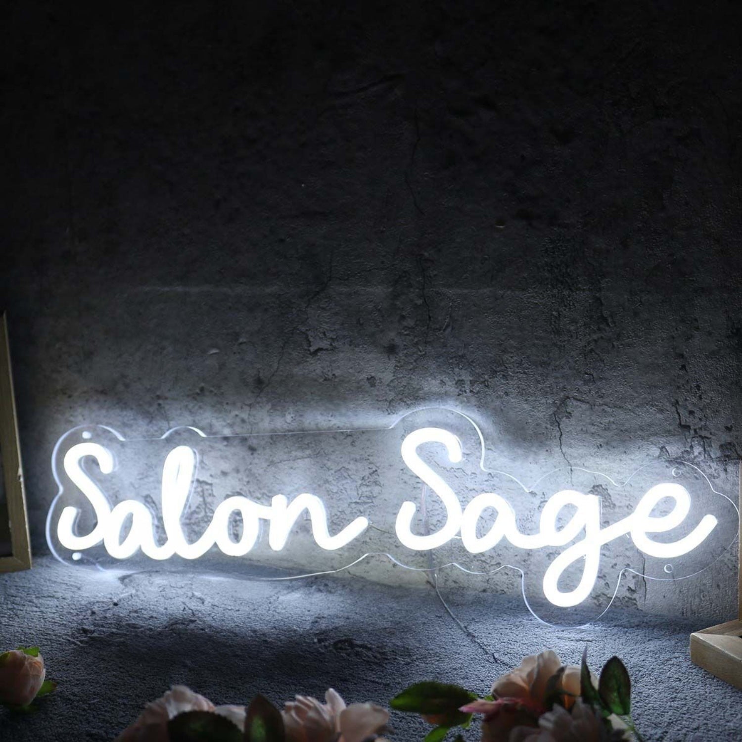 Salon Sage White Led Neon Sign | Shineneon