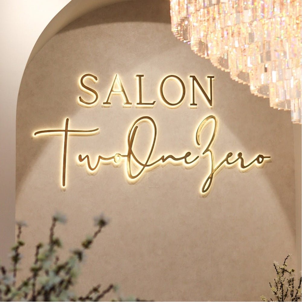 Salon Twoonezero 3D Backlit Channel Letters Led Light Sign - Shineneon