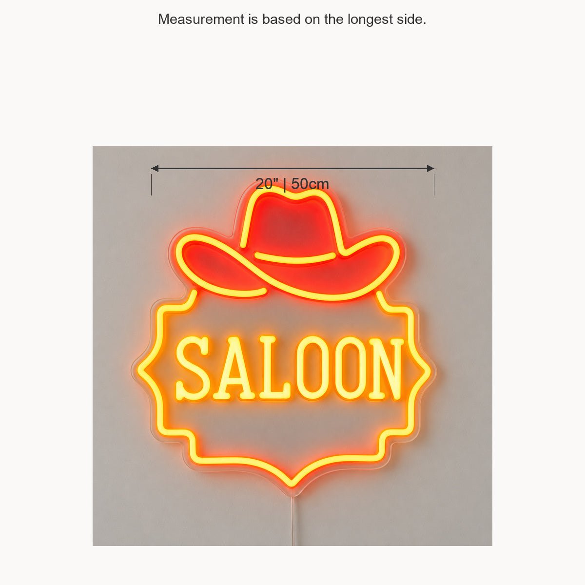 Saloon Cowboy Hat Garage Neon Sign Vintage LED Neon Sign Garage Neon Sign - Shineneon