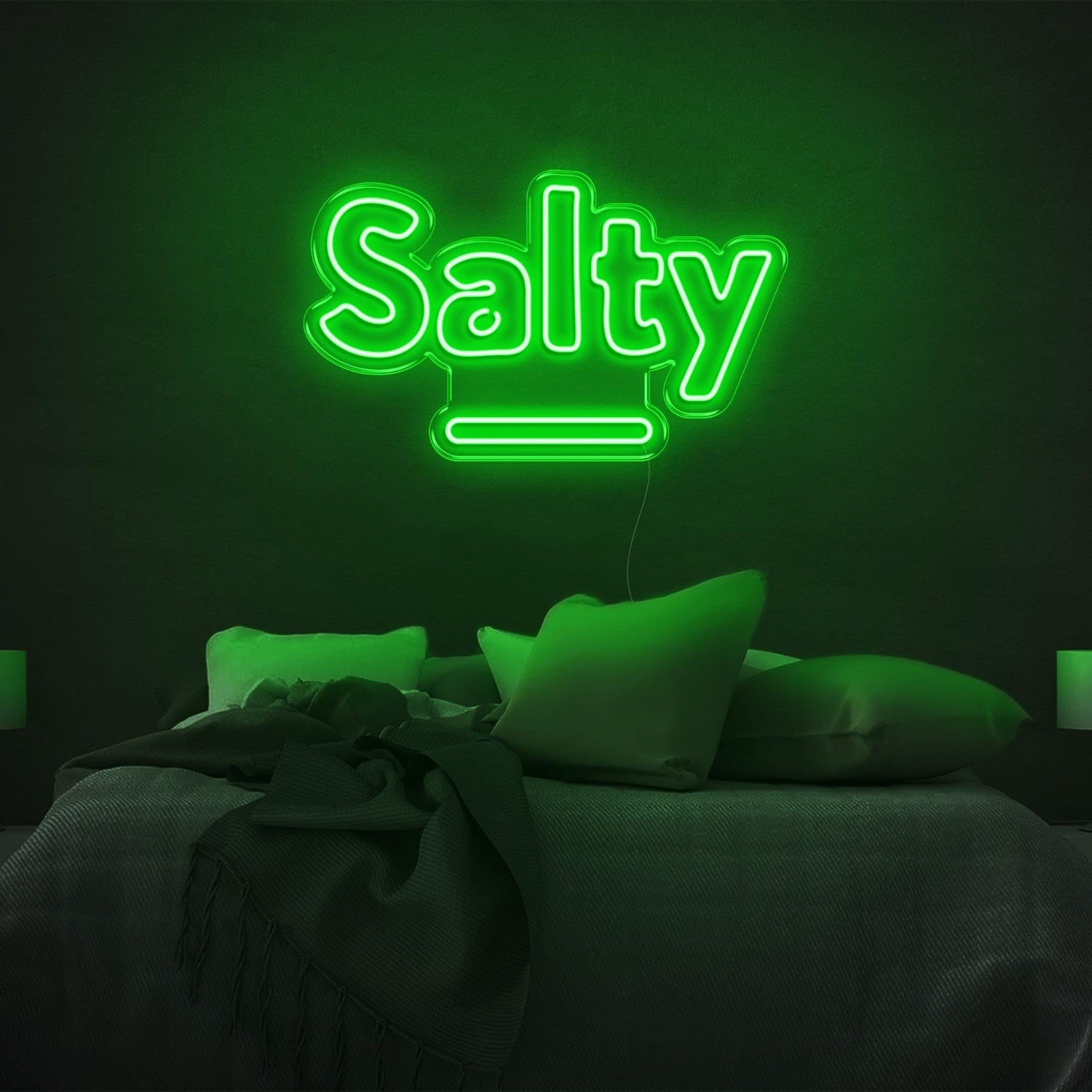 Salty Purple Led Neon Sign For Bedroom Wall Decor | Shineneon