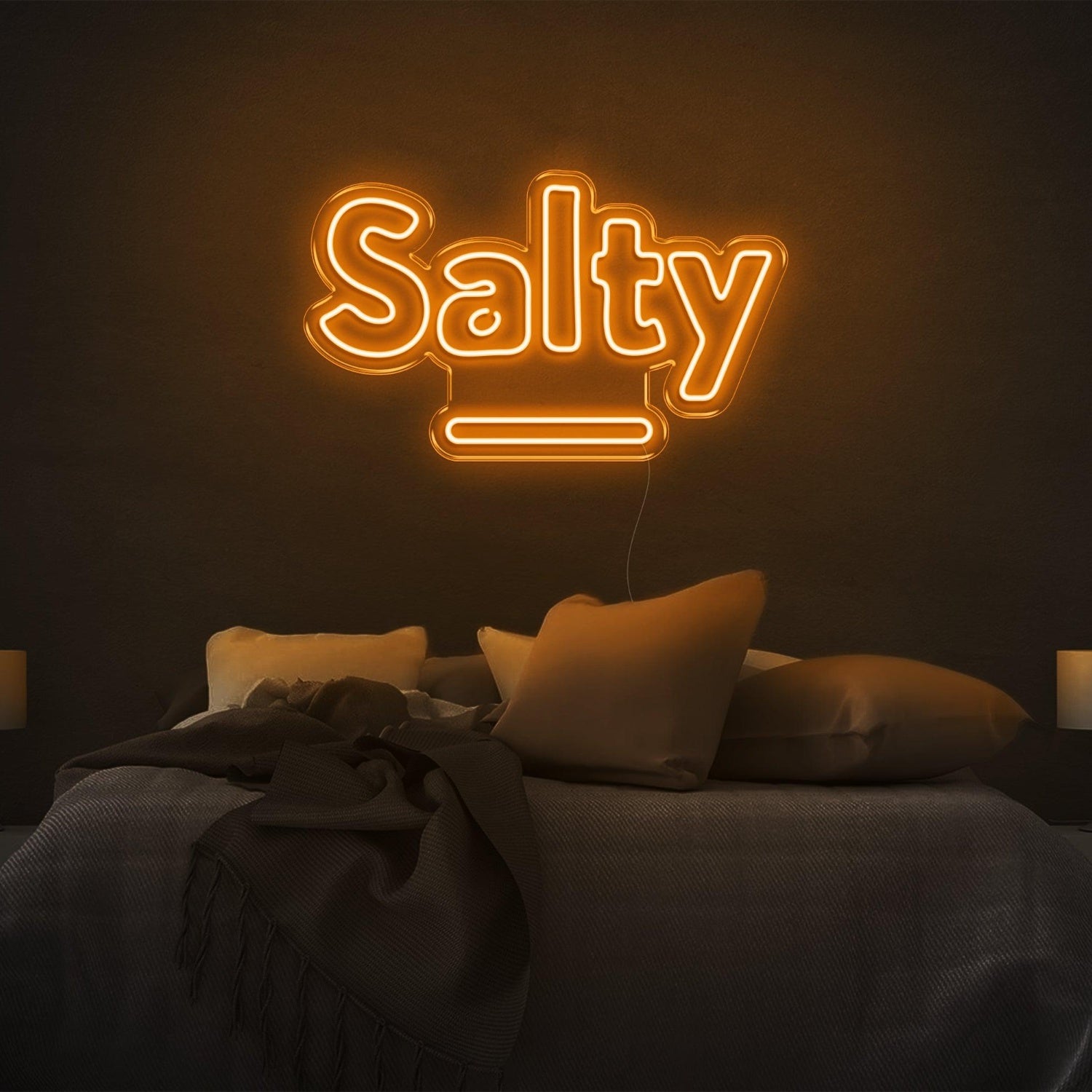 Salty Purple Led Neon Sign For Bedroom Wall Decor | Shineneon