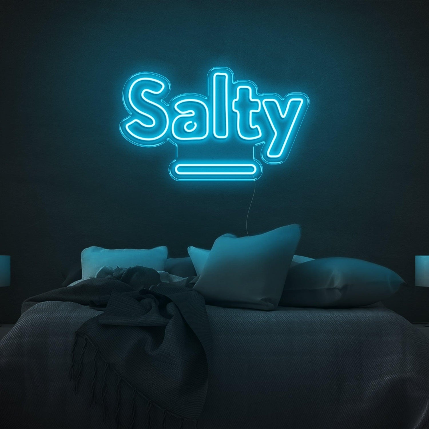 Salty Purple Led Neon Sign For Bedroom Wall Decor | Shineneon