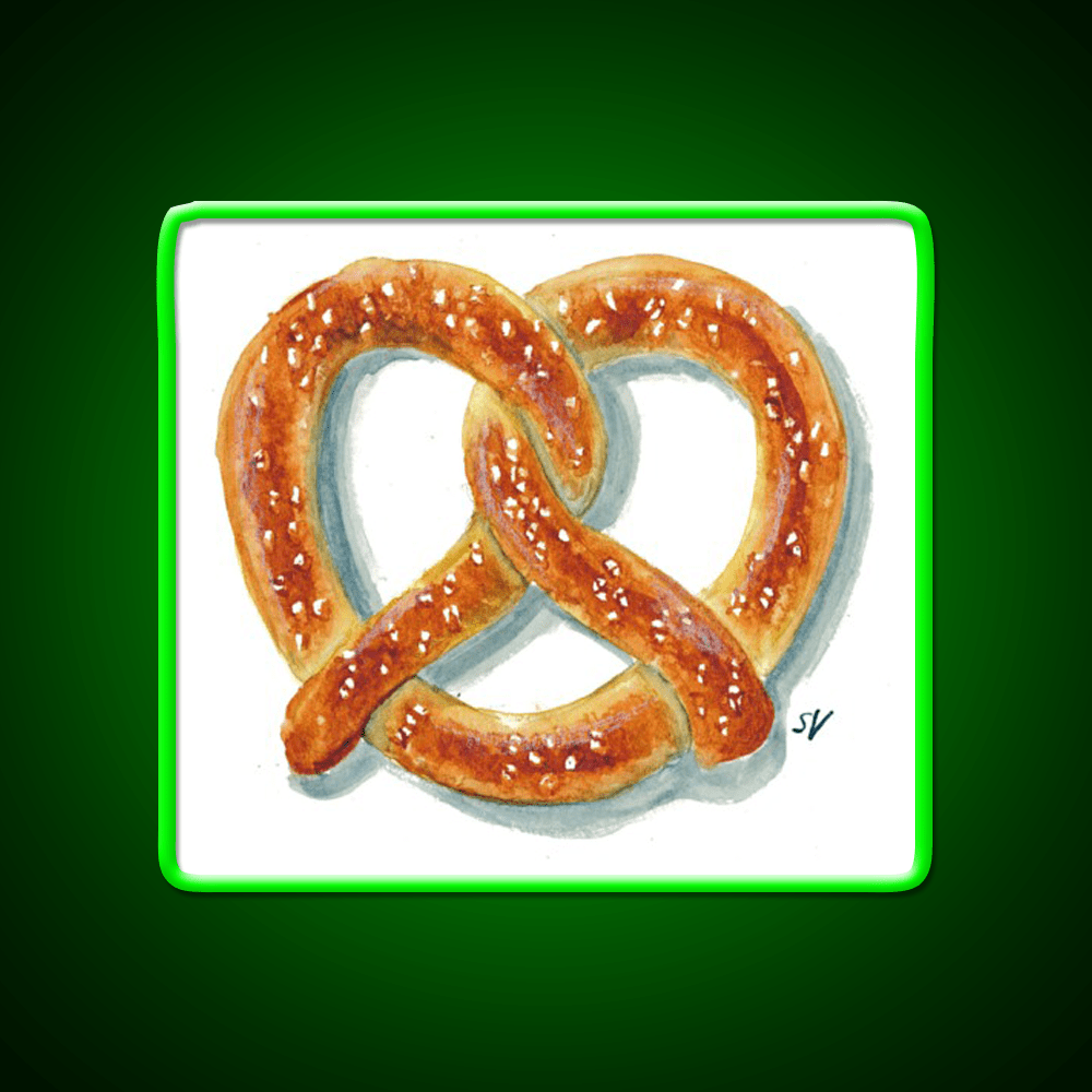 Salty Soft Pretzel Snack Food Led Neon Sign Rgb Color - Shineneon