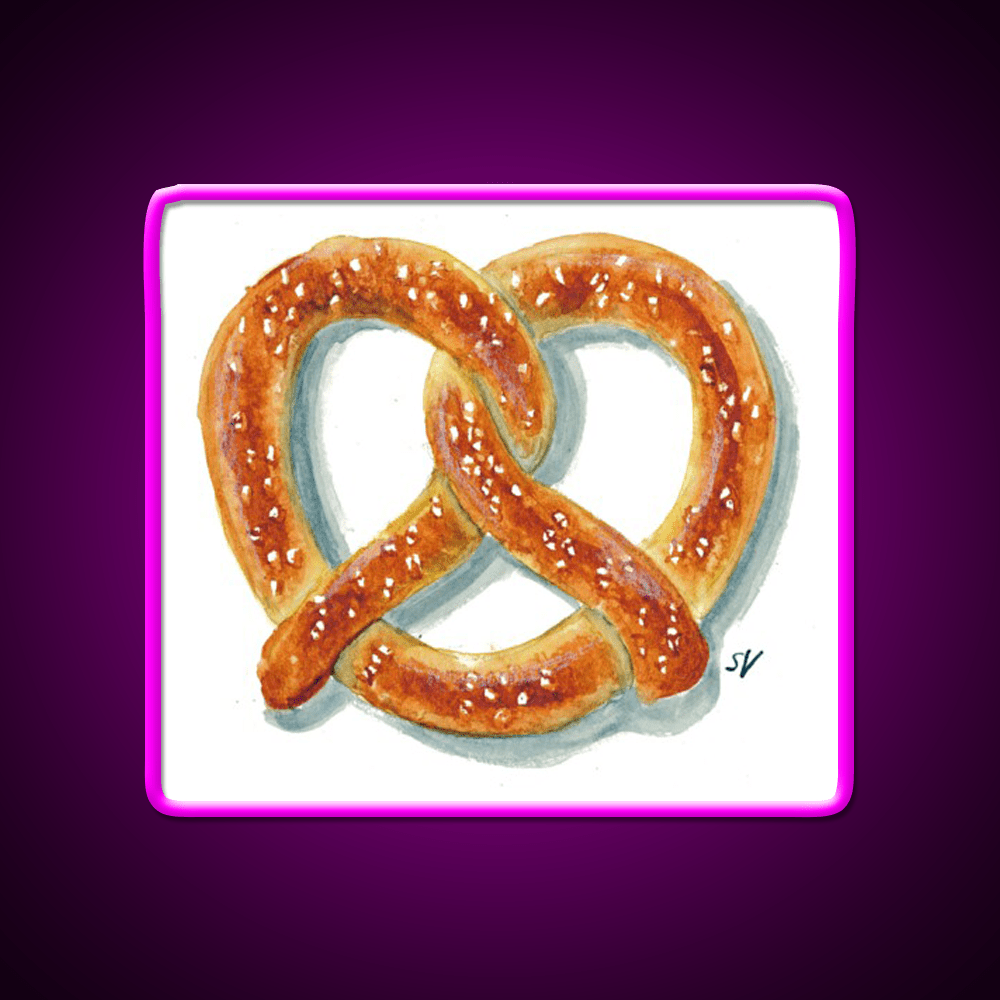 Salty Soft Pretzel Snack Food Led Neon Sign Rgb Color - Shineneon