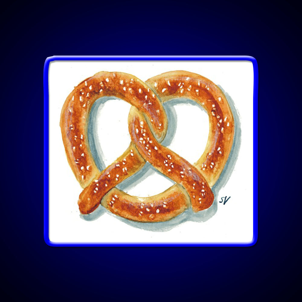 Salty Soft Pretzel Snack Food Led Neon Sign Rgb Color - Shineneon