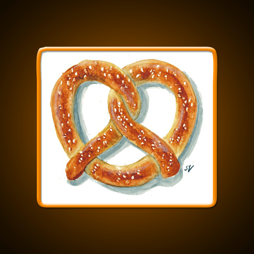 Salty Soft Pretzel Snack Food Led Neon Sign Rgb Color - Shineneon