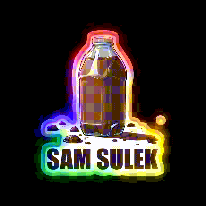 Sam Sulek Chocolate Milk Gym Design Gym Fitness Led Neon Sign Rgb Color