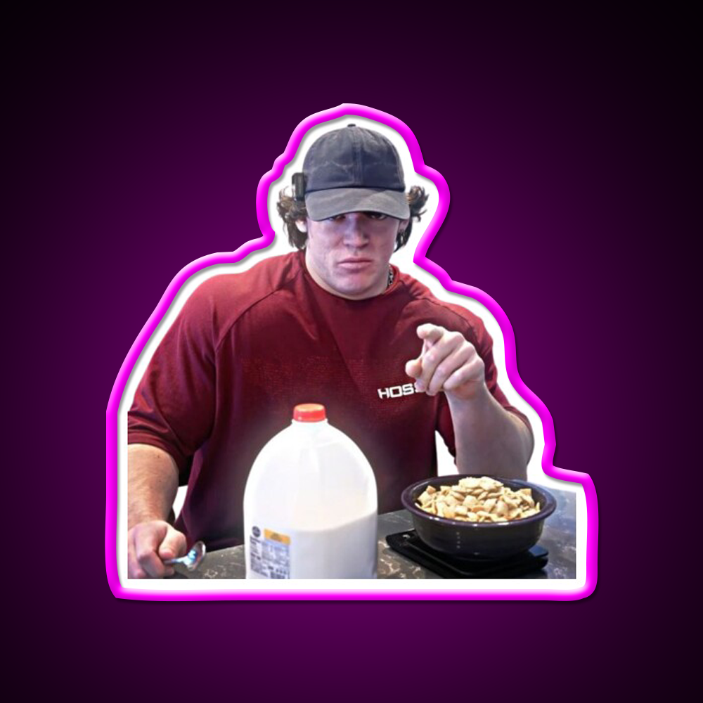 Sam Sulek Chocolate Milk Gym Fitness Led Neon Sign Rgb Color