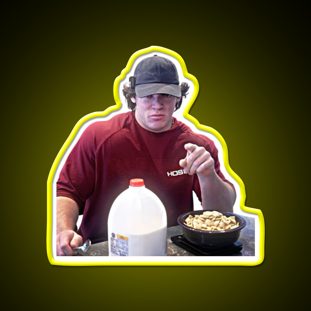 Sam Sulek Chocolate Milk Gym Fitness Led Neon Sign Rgb Color