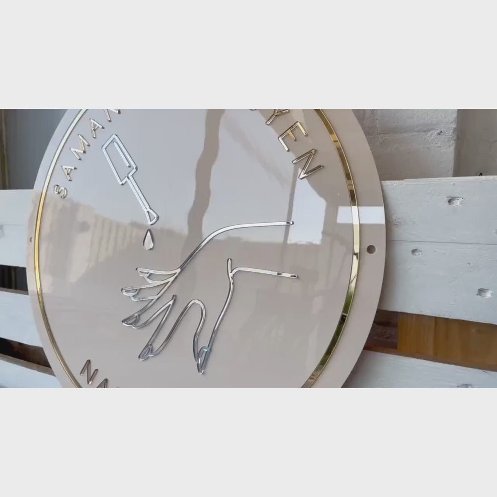 Samantha Nail Salon Acrylic Business Logo Sign - Shineneon