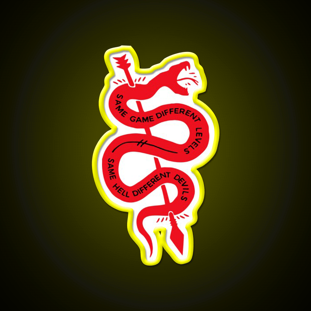 Same Game Different Levels Same Hell Devils Gym Fitness Led Neon Sign Rgb Color