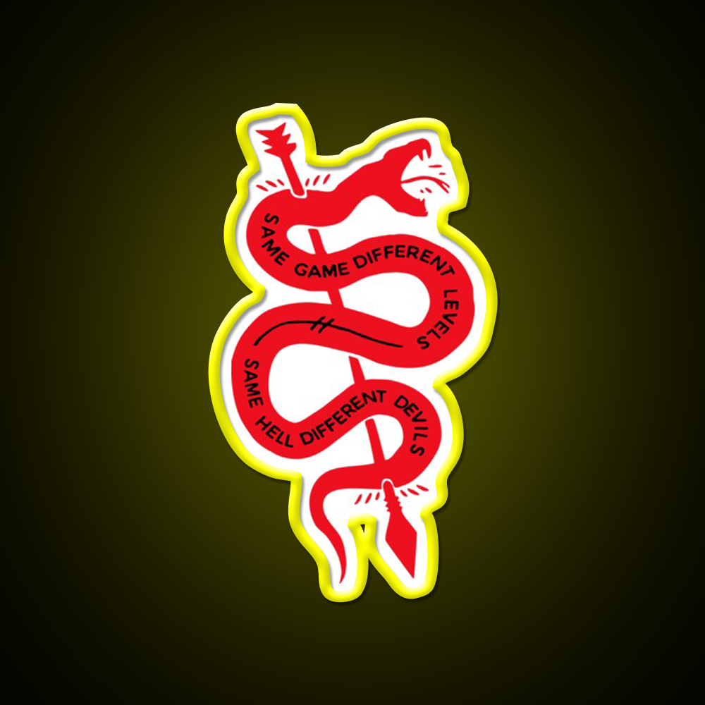 Same Game Different Levels Same Hell Devils Gym Fitness Led Neon Sign Rgb Color