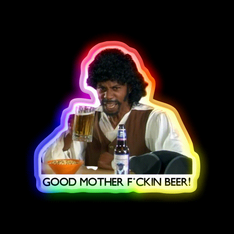 Samuel Jackson Beer Fresh 2020 Beer Bar Decor Led Neon Sign Rgb Color - LED neon sign close-up detail