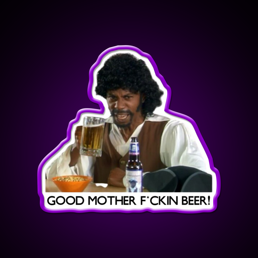 Samuel Jackson Beer Fresh 2020 Beer Bar Decor Led Neon Sign Rgb Color - LED neon sign view 9