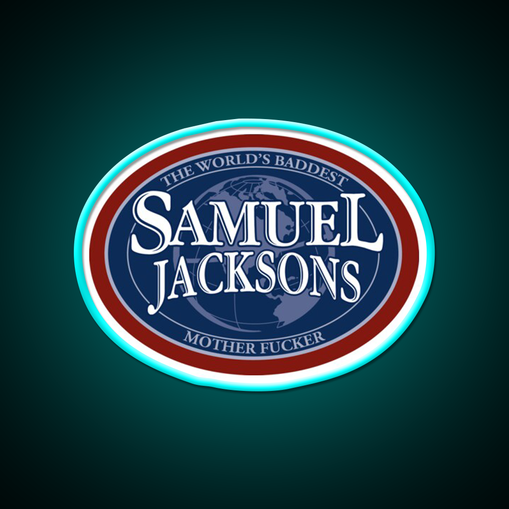Samuel Jacksons Beer Bar Decor Led Neon Sign Rgb Color - Size and dimension reference