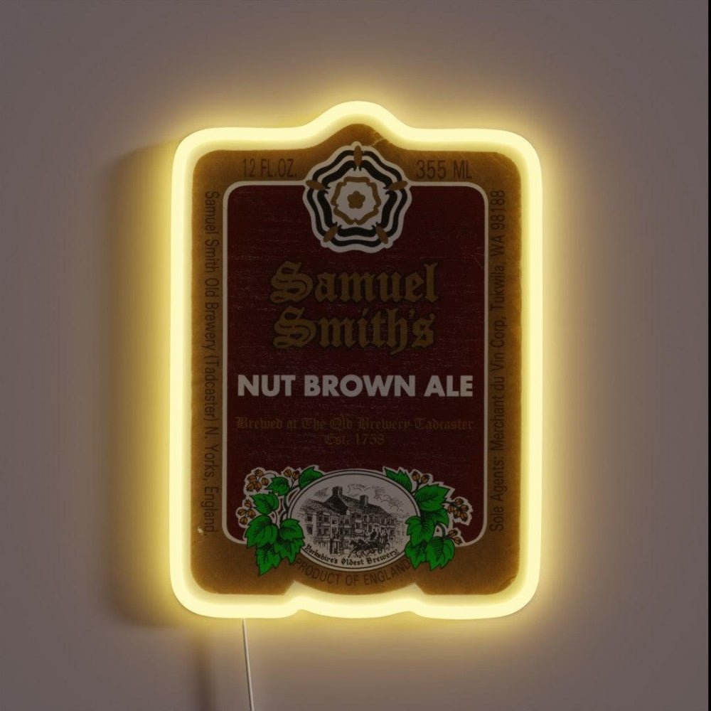 Samuel Smiths Nut Brown Ale Label Rgb Led Neon Sign - Shineneon