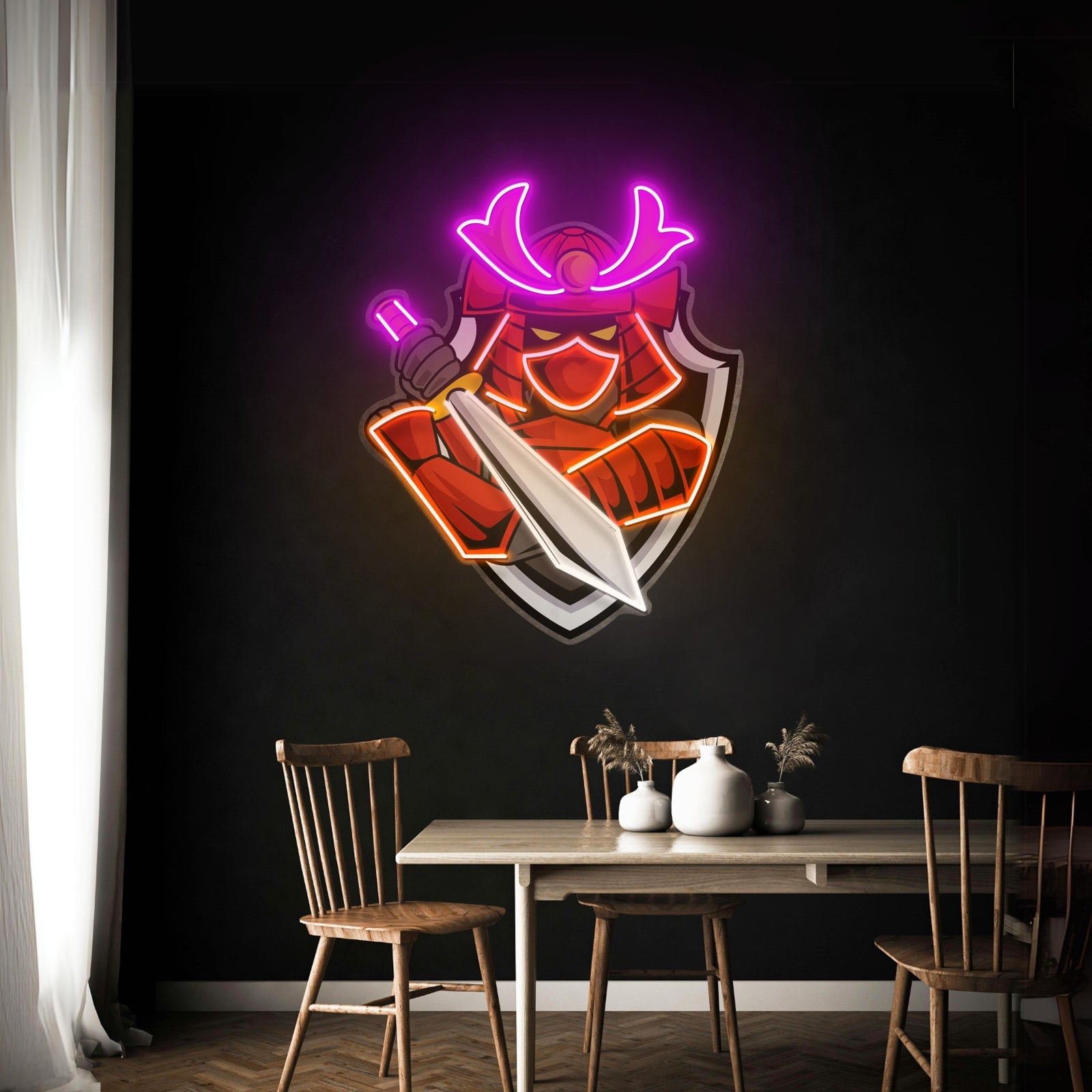 Samurai Mascot Led Neon Sign Light Custom Led Signs - Shineneon