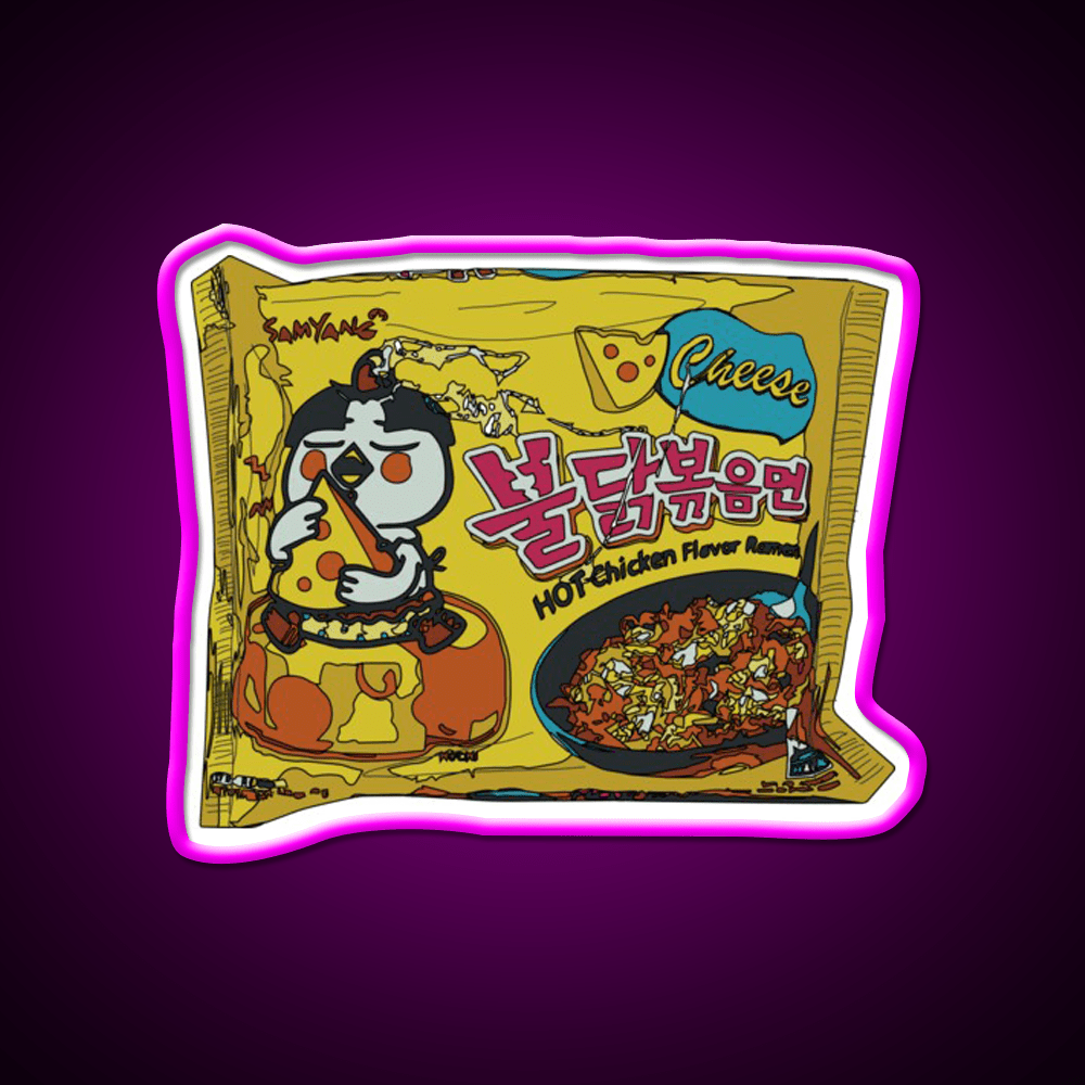 Samyang Cheese Spicy Ramyun Snack Food Led Neon Sign Rgb Color - Shineneon