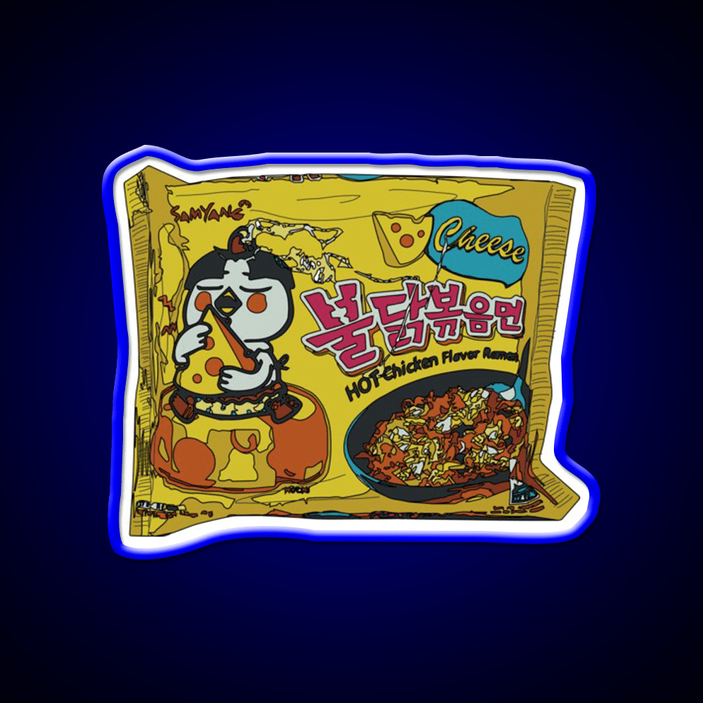 Samyang Cheese Spicy Ramyun Snack Food Led Neon Sign Rgb Color - Shineneon