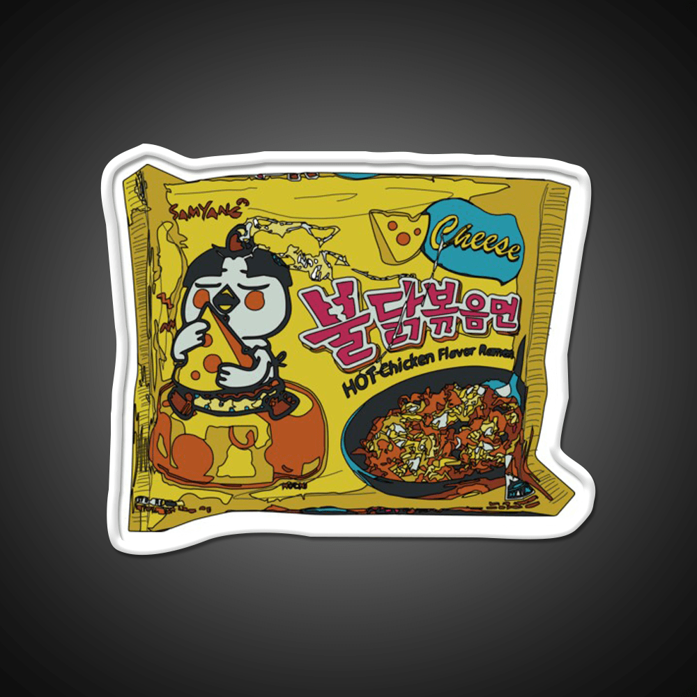 Samyang Cheese Spicy Ramyun Snack Food Led Neon Sign Rgb Color - Shineneon