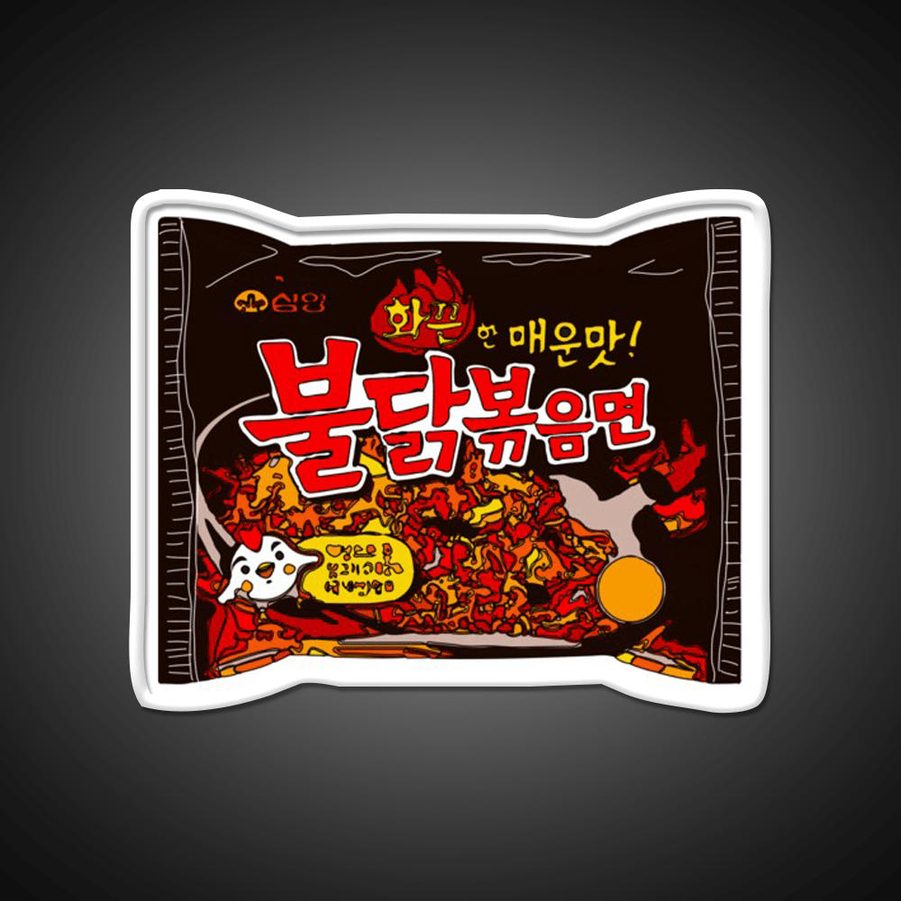 Samyang Original Spicy Ramyun Snack Food Led Neon Sign Rgb Color - Shineneon