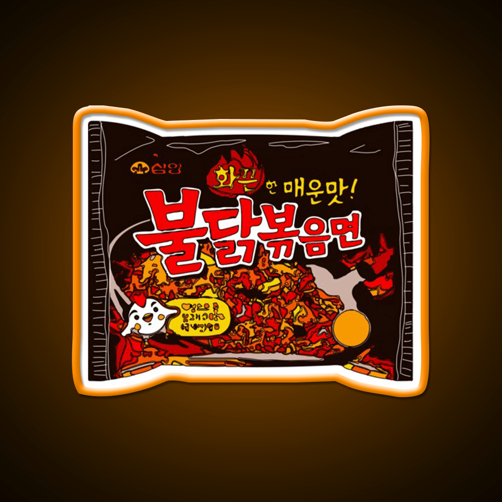 Samyang Original Spicy Ramyun Snack Food Led Neon Sign Rgb Color - Shineneon